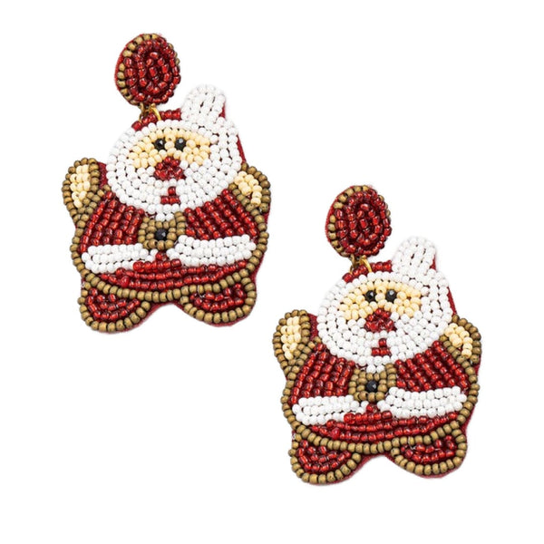 Santa clause earrings