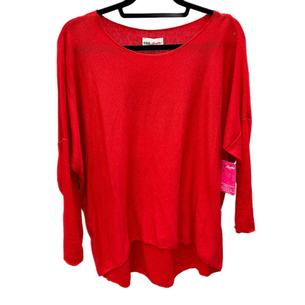 Red Light Knit Top