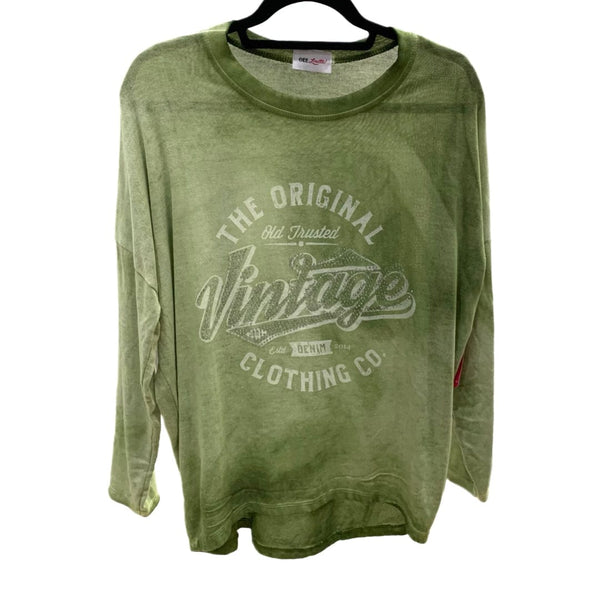 Mint Vintage Graphic Top