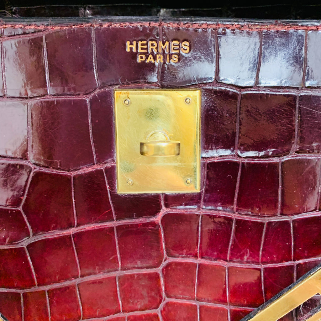 Hermès Vintage Niloticus Crocodile Kelly Sellier