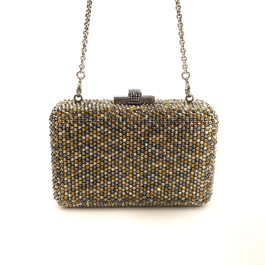 Judith Leiber Paparazzi Leopard spotted clutch