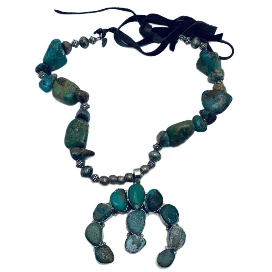 Turquoise Horseshoe Necklace