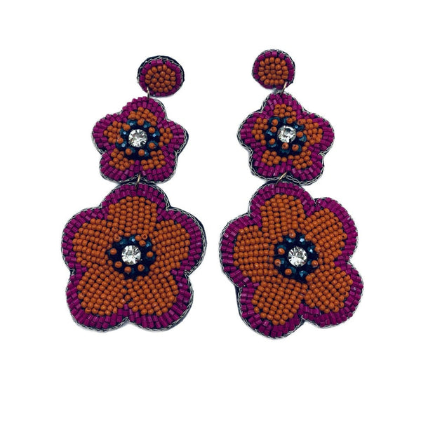 TANGERINE MAKE ME HAPPY EARRINGS