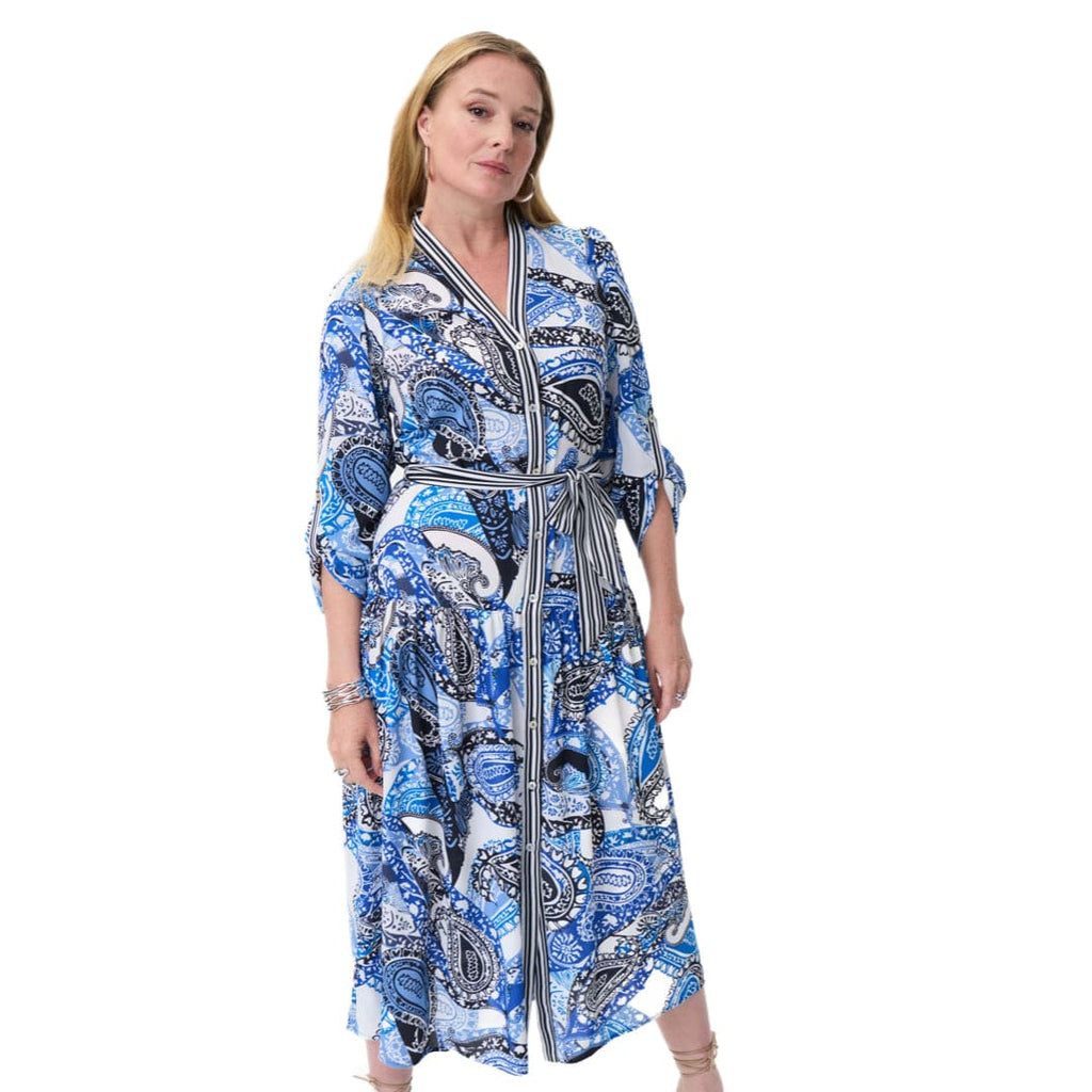 Blue And White Dress