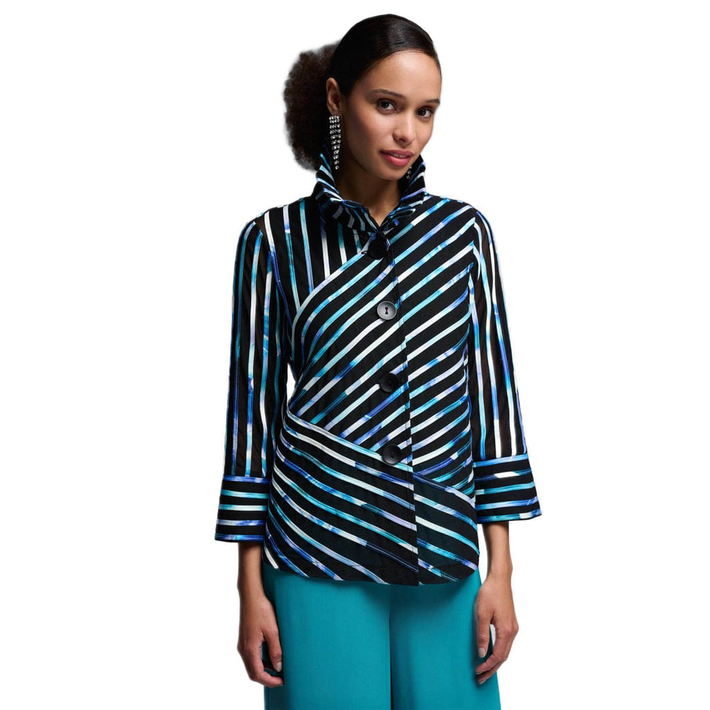 LDS Partial Mesh Jacket Black