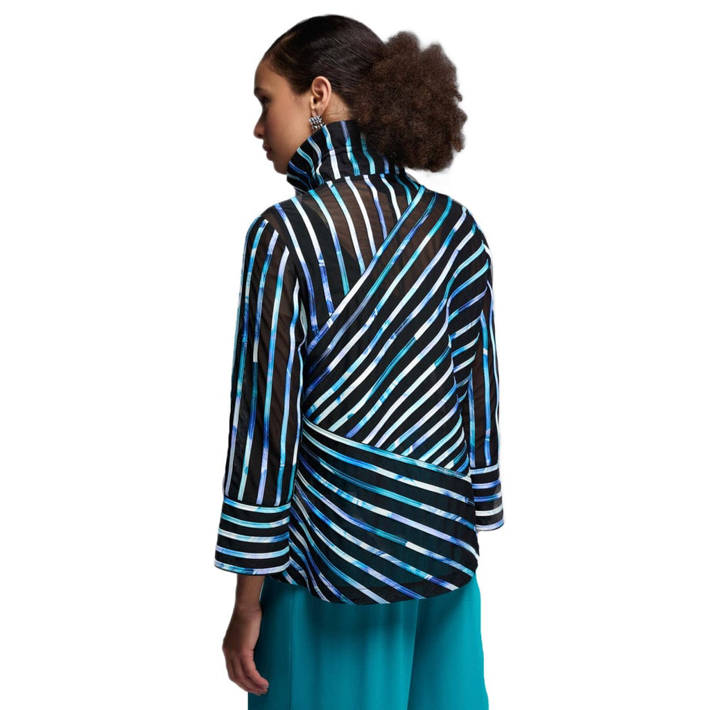 LDS Partial Mesh Jacket Black