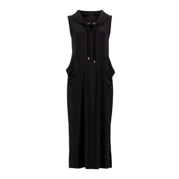 Joseph Ribkoff LDS Black Dress With Pull Tie Sleeves