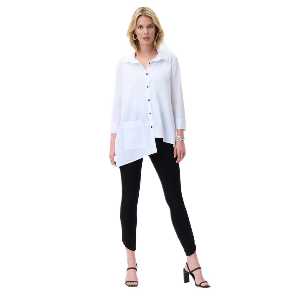 LDS Optic White Blouse WIth Button Down Collar