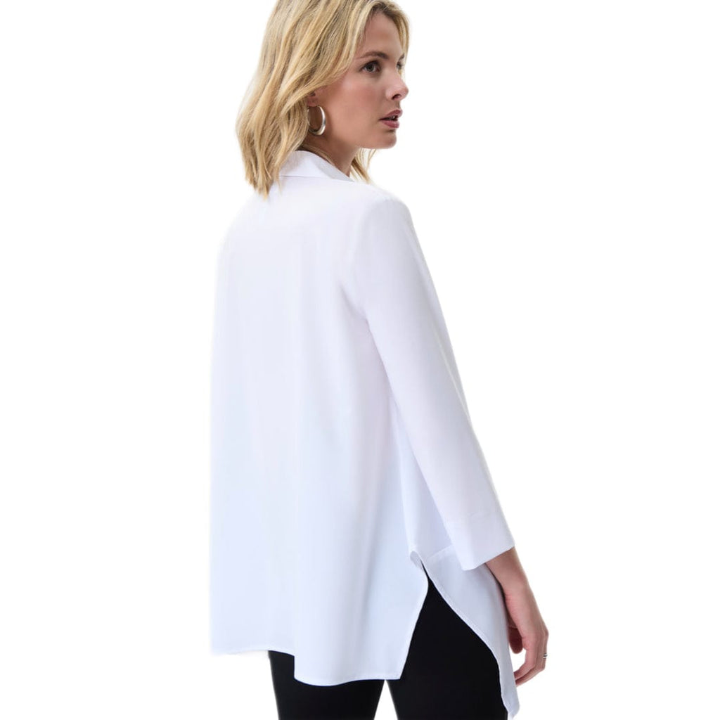 LDS Optic White Blouse WIth Button Down Collar