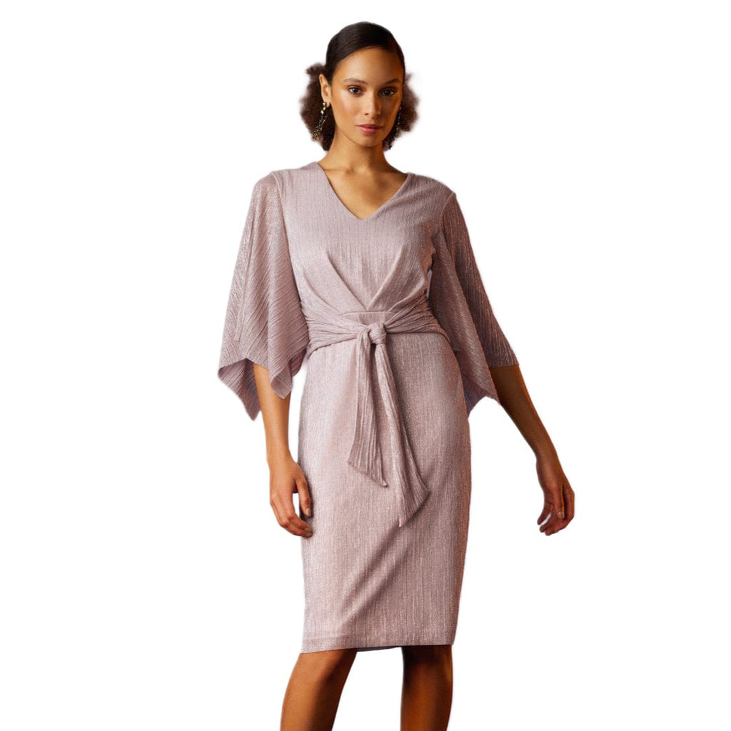 LDS Full Sleeve Tie Front Dress