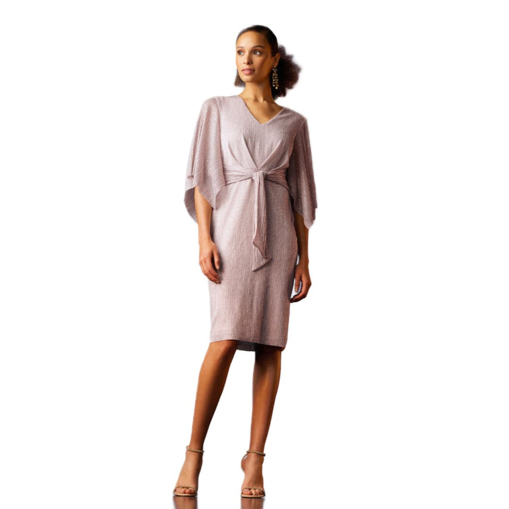 LDS Full Sleeve Tie Front Dress