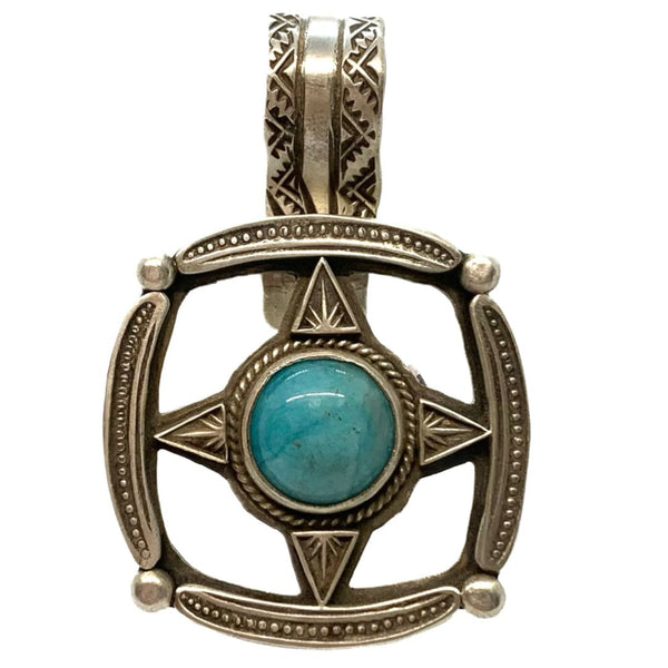 Lawrence Baca Turquoise Pendant