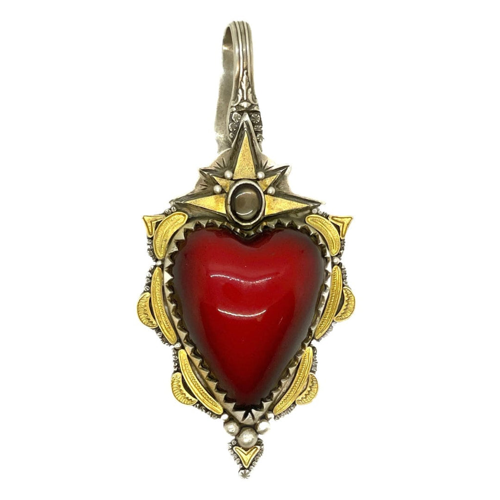 Lawrence Baca Ombre Red Car Heart Enhancer