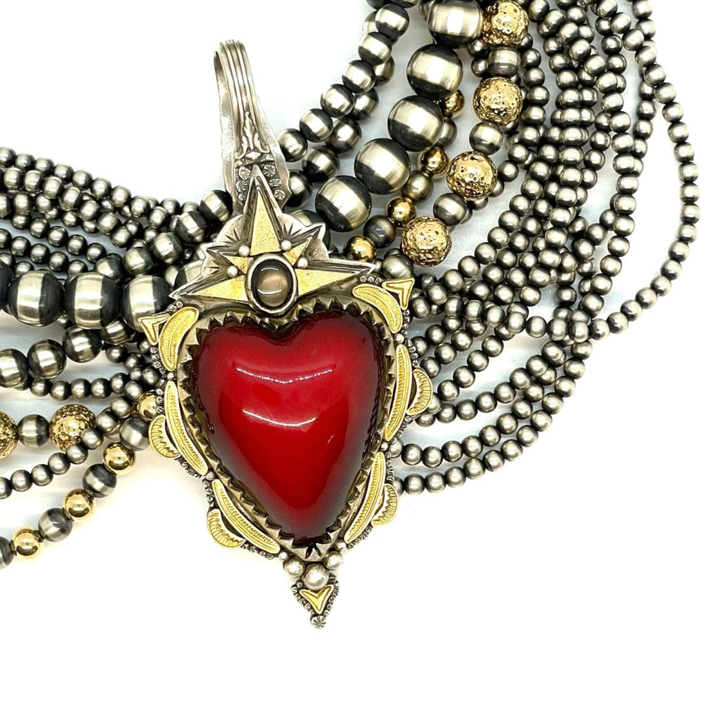 Lawrence Baca Ombre Red Car Heart Enhancer