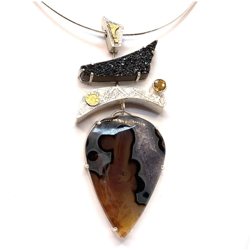 Melodie Owen Sterling Silver With Gold Accent Necklace