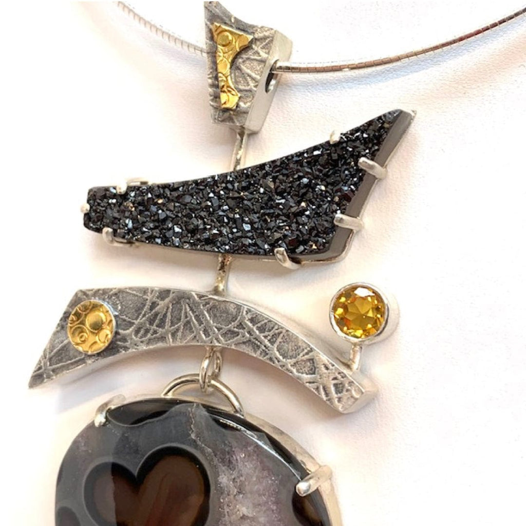 Melodie Owen Sterling Silver With Gold Accent Necklace