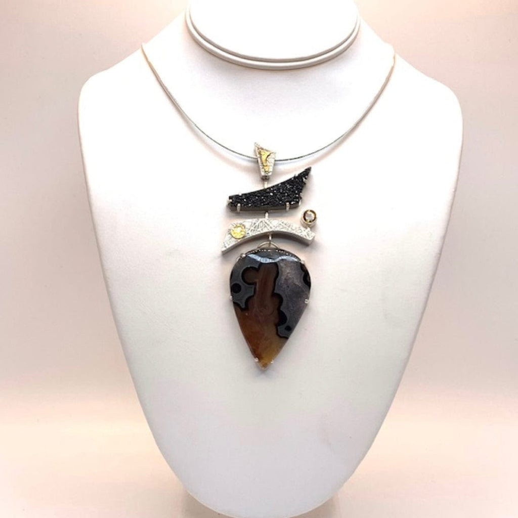 Melodie Owen Sterling Silver With Gold Accent Necklace