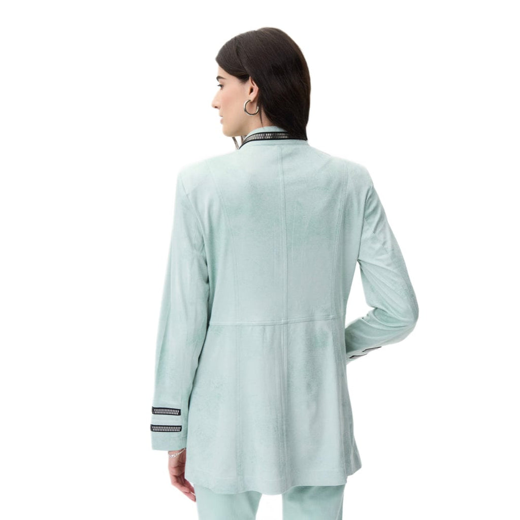 Mint Jacket With Zippers