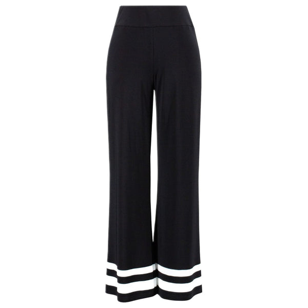 Joseph Ribkoff Black Pant With White Stripes