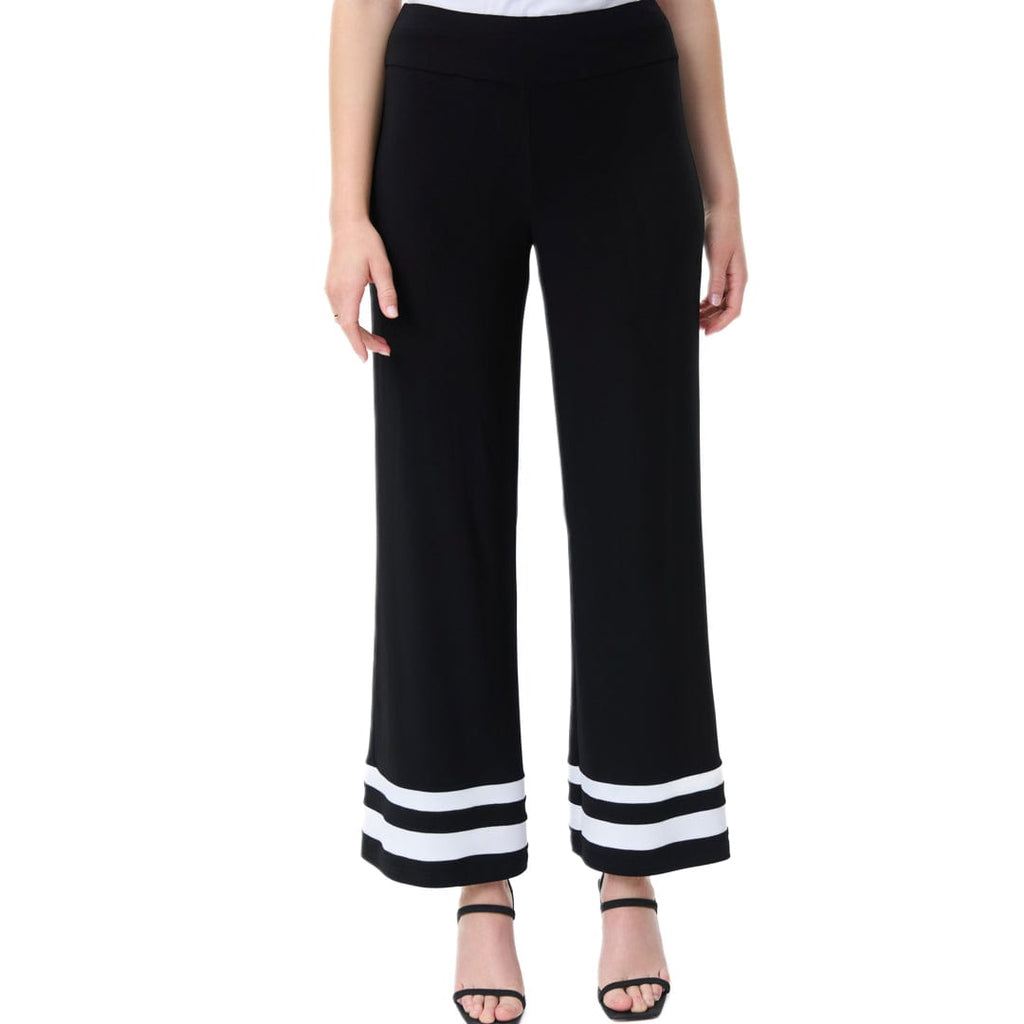 Joseph Ribkoff Black Pant With White Stripes