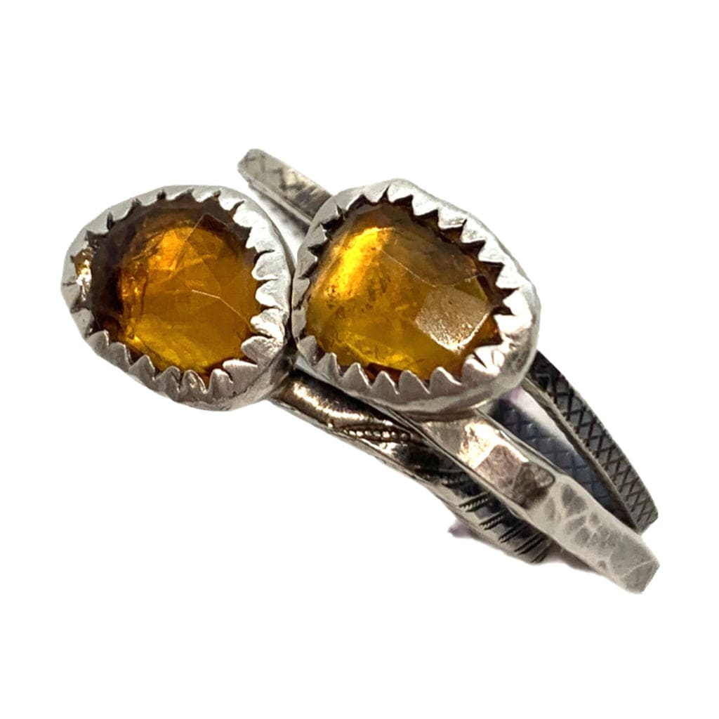 Pearls are for Girls -  3 stack set with Citrine