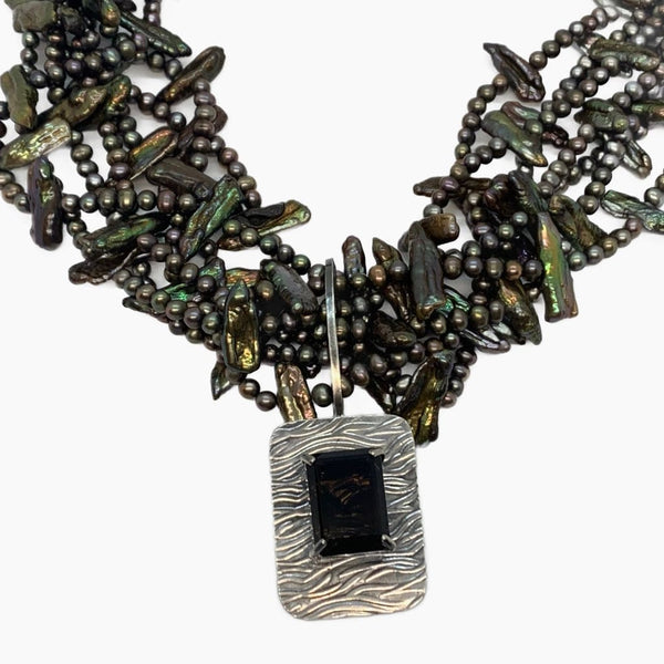 Pearls are for Girls -  Pearls, Smokey Quartz Necklace