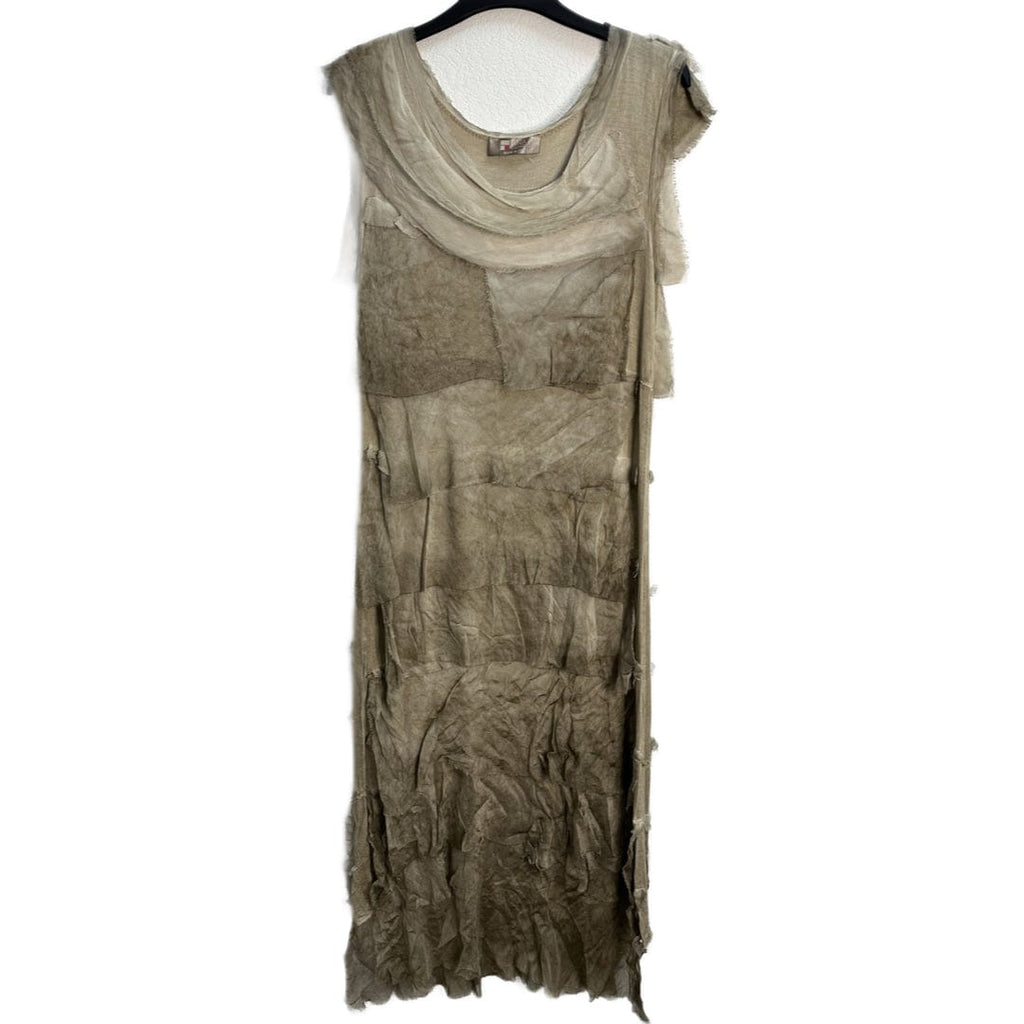 Silk Maxi Ruffle Dress