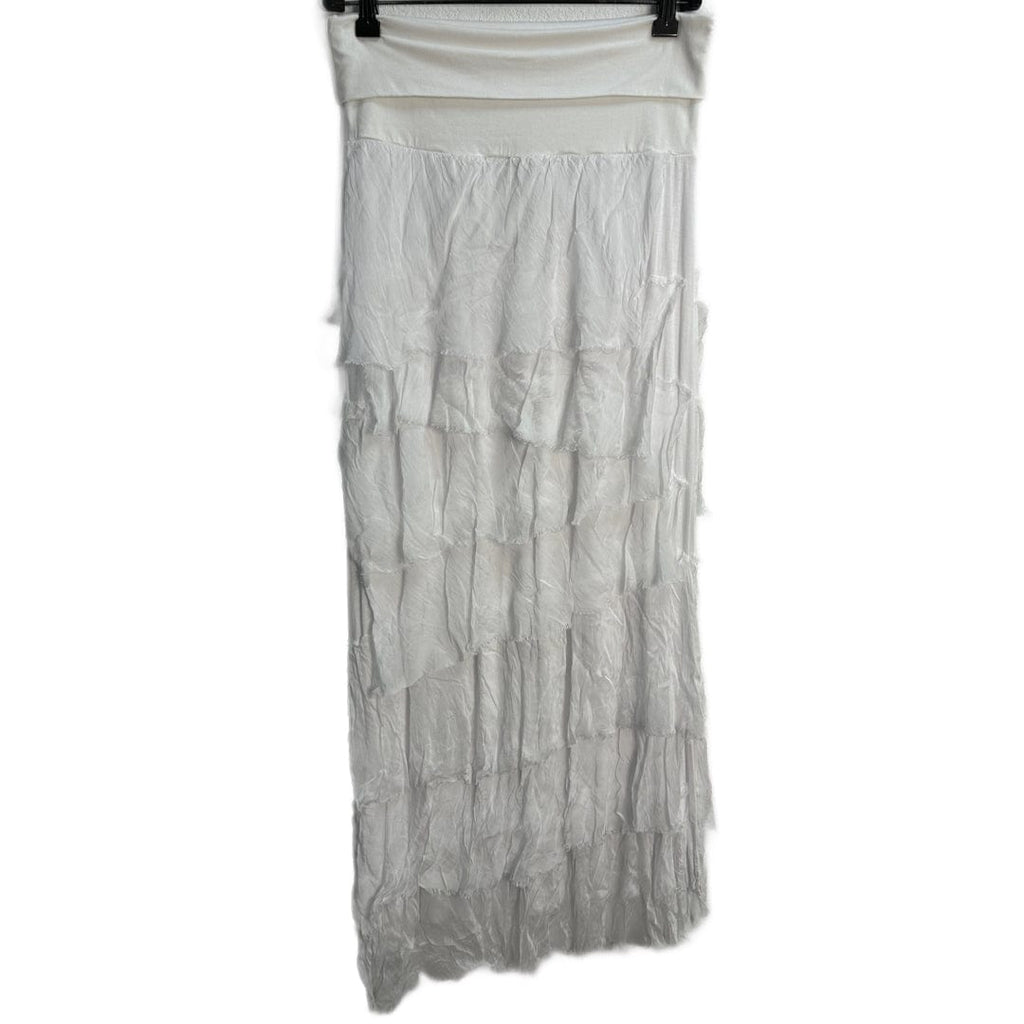 Silk Ruffle Skirt
