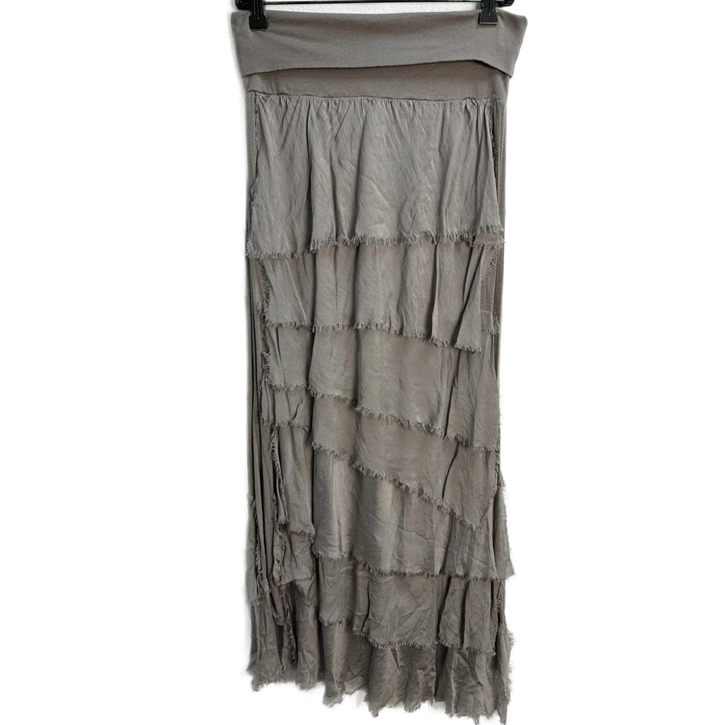 Silk Ruffle Skirt