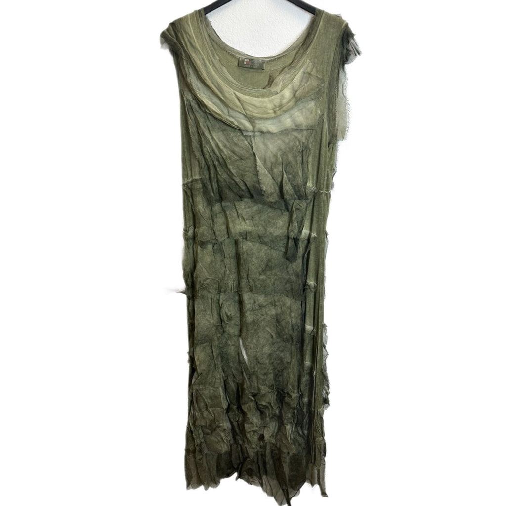 Silk Maxi Ruffle Dress