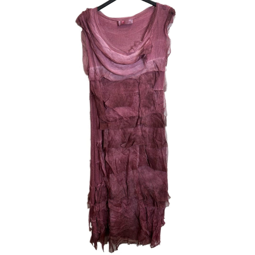 Silk Maxi Ruffle Dress