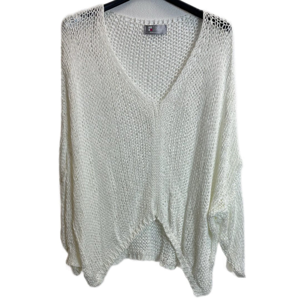 White Knitted Adena Butterfly Topper