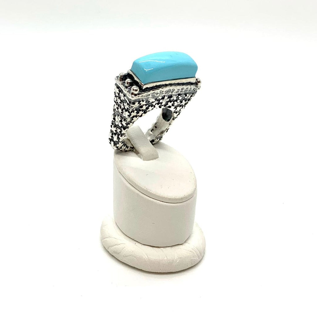 Dian Malouf Ring Blue Turquoise