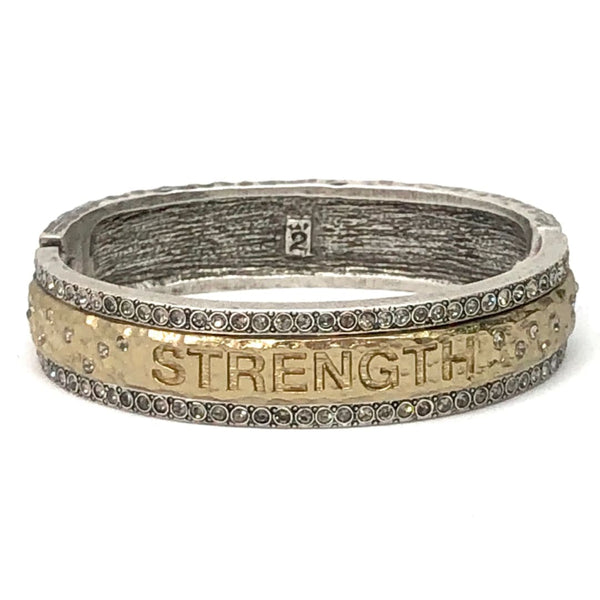 Vintage Silver Strength Bangle