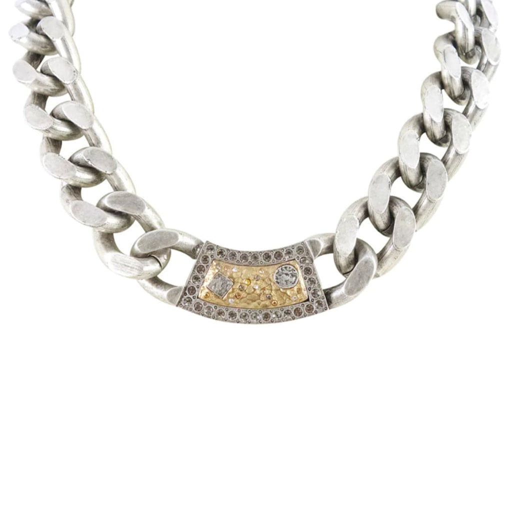 Vintage Silver Casablanca ID Necklace