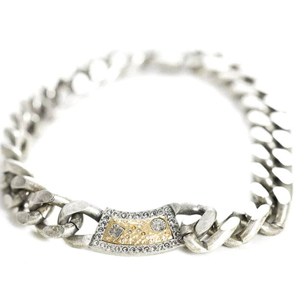 Vintage Silver Casablanca ID Necklace