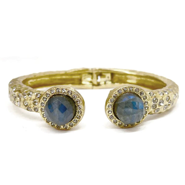 Gold Tuscany Double Labradorite Bangle