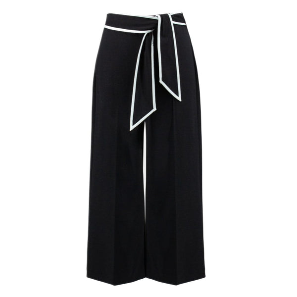 LDS Pant With Trim Belt Black