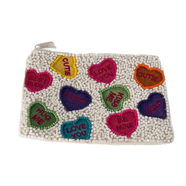 Heart Beaded Bags