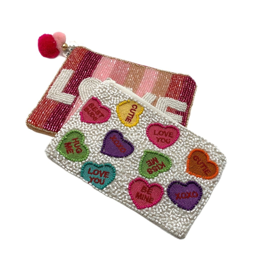 Heart Beaded Bags