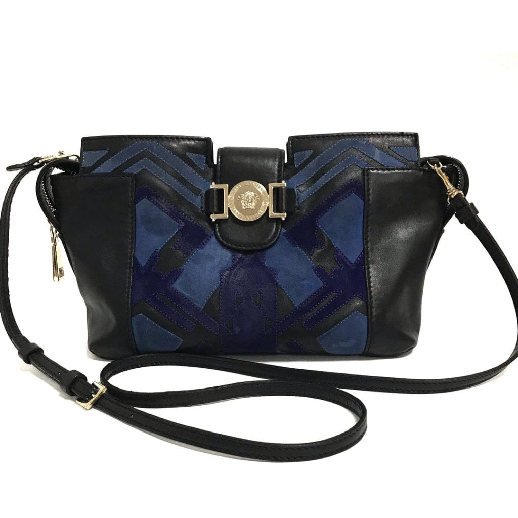 Versace Southwest Leather Patchwork Crossbody