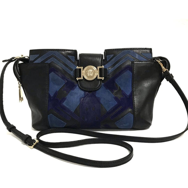 Versace Southwest Leather Patchwork Crossbody