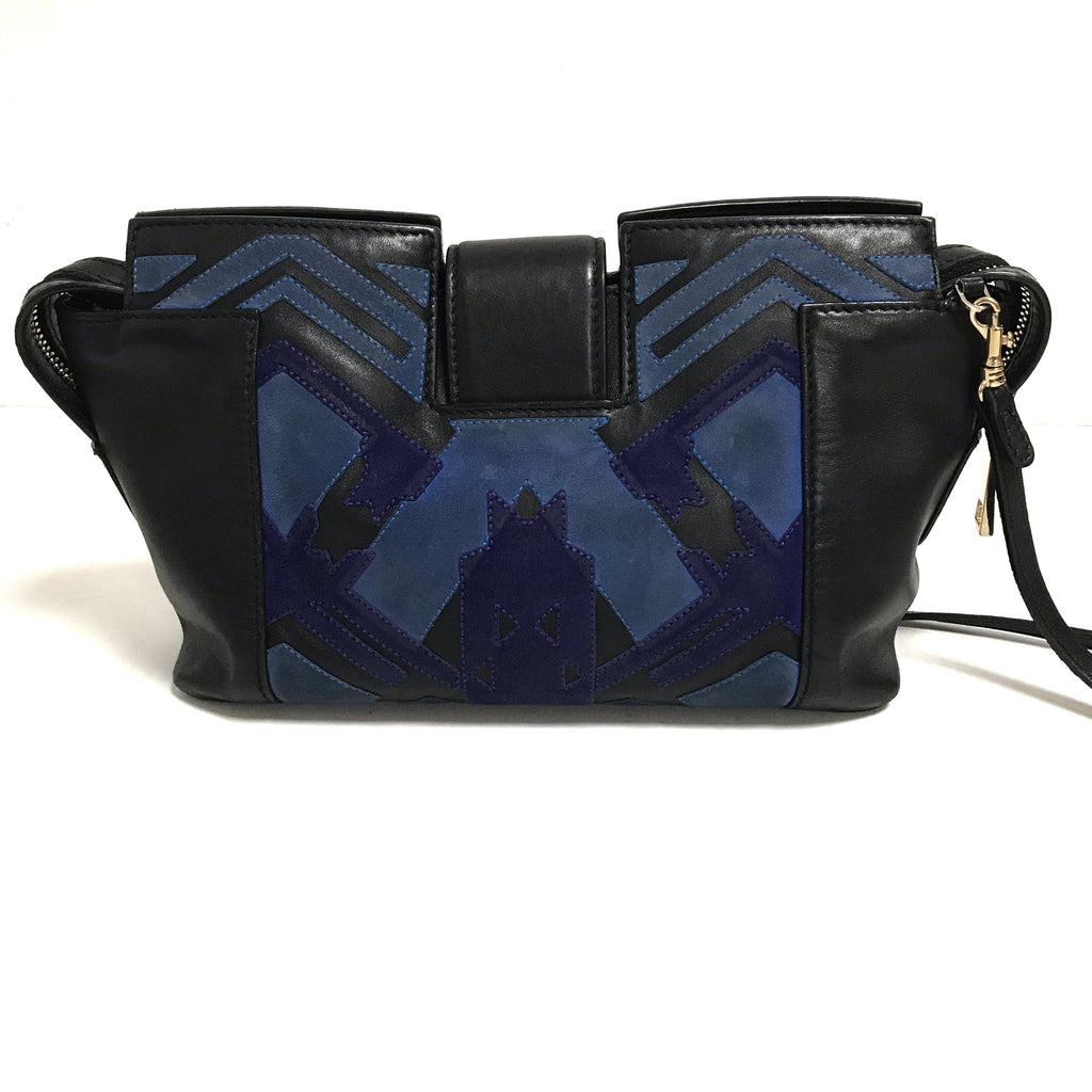 Versace Southwest Leather Patchwork Crossbody