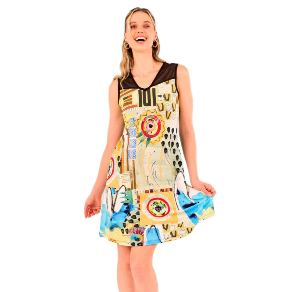 Multicolored Knit Dress