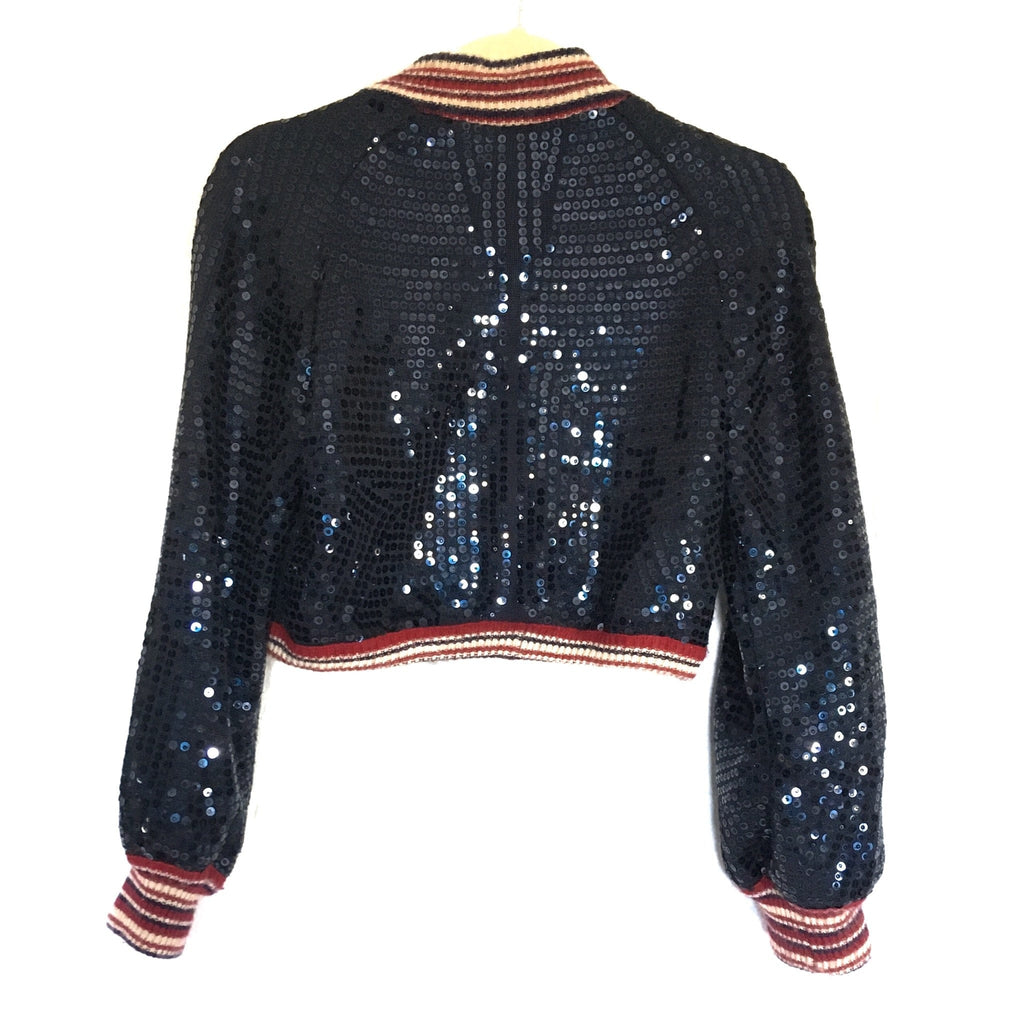 Rare CHANEL cashmere, silk and sequin bolero jacket from the 2014 Paris Texas prefall collection.