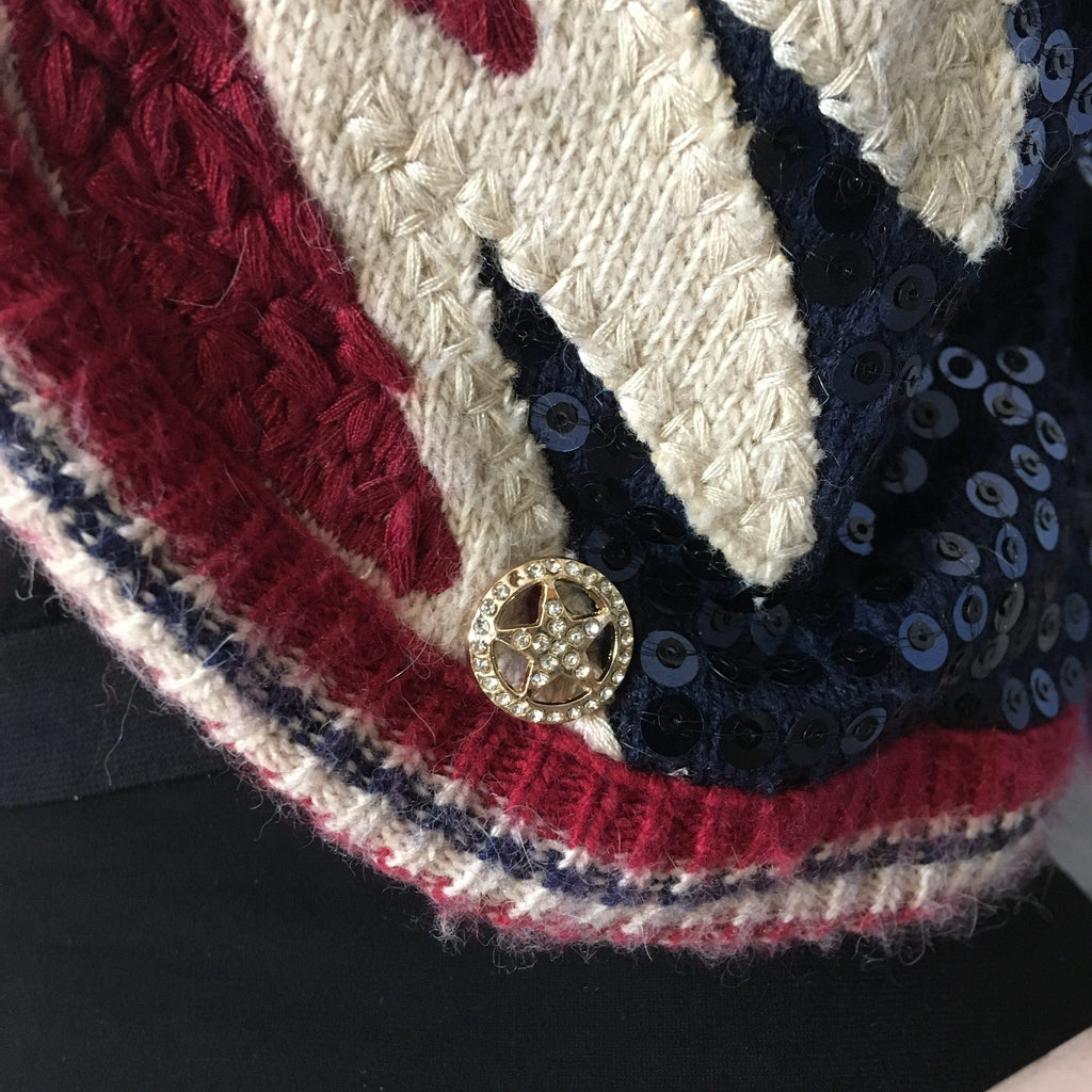 Rare CHANEL cashmere, silk and sequin bolero jacket from the 2014 Paris Texas prefall collection.