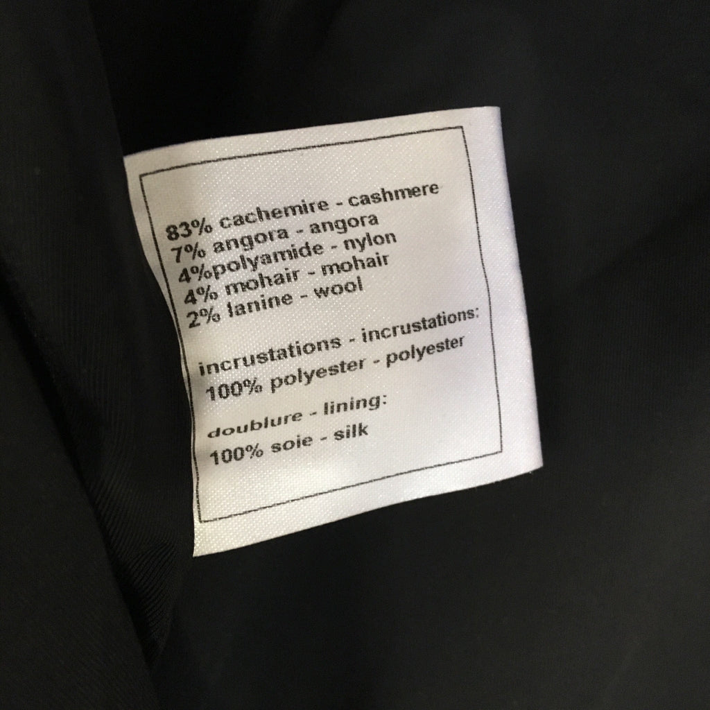 Rare CHANEL cashmere, silk and sequin bolero jacket from the 2014 Paris Texas prefall collection.