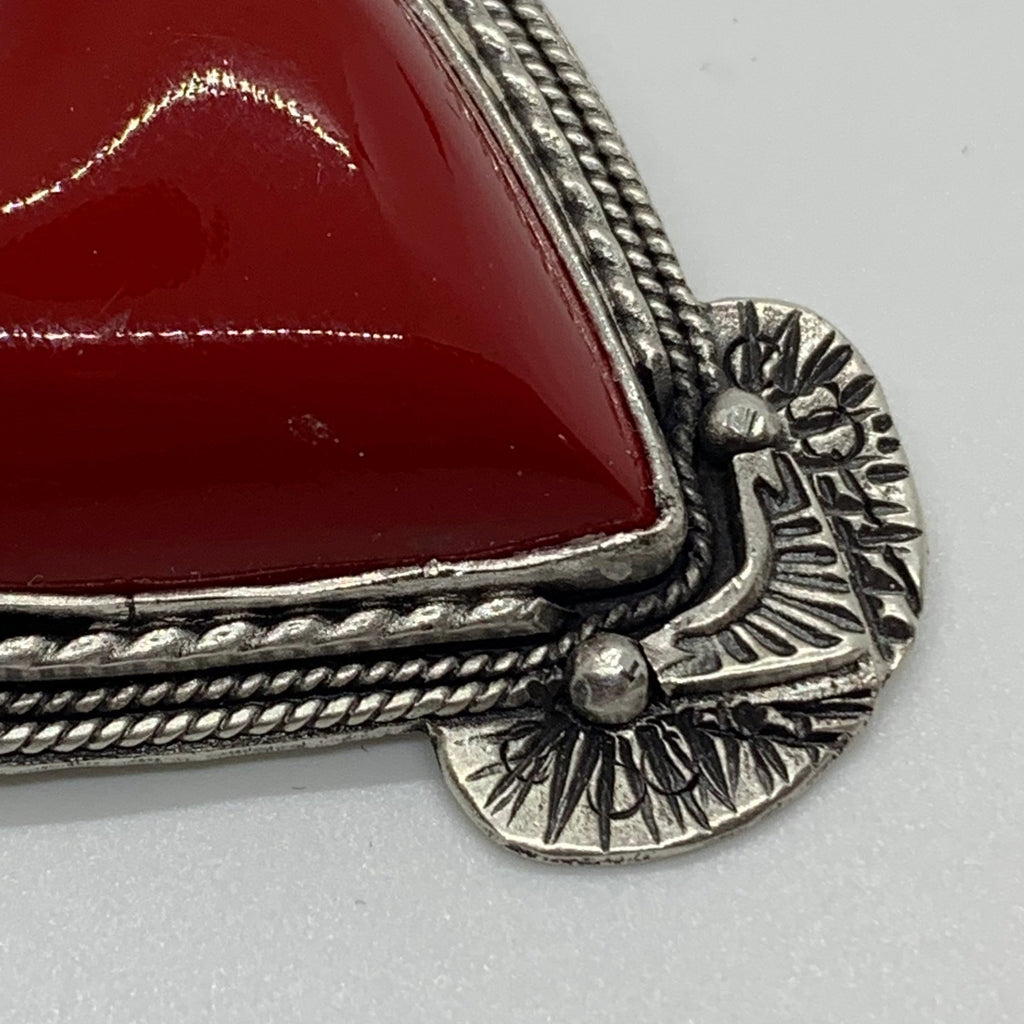 Lawrence Baca Red Car Heart Enhancer Pendant