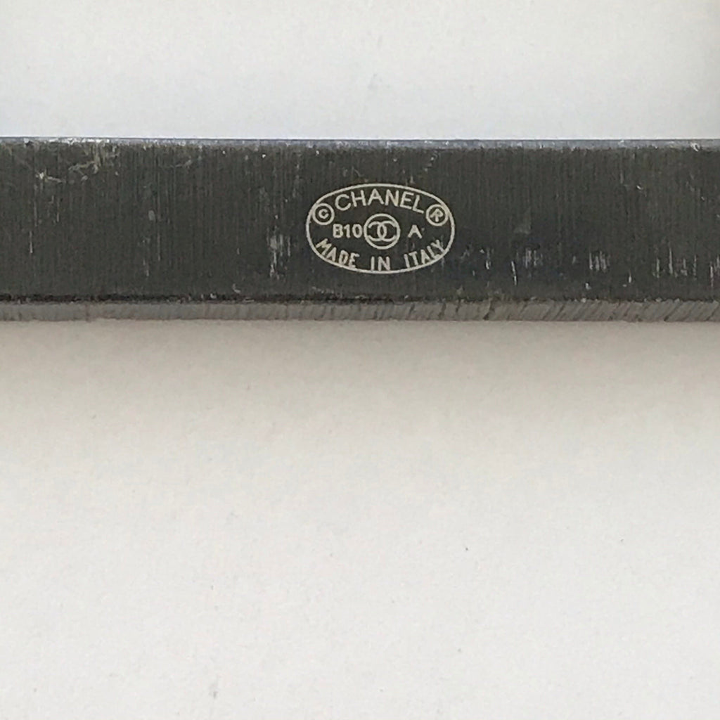 CHANEL Crystal Reissue Lock Chain Choker Necklace